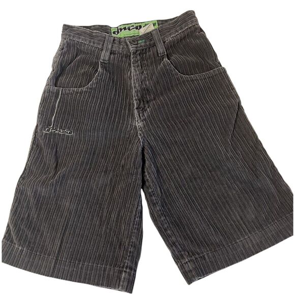 JNCO Corduroy Shorts Youth 12 Baggy Fit Y2K Streetwear USA Made Summer Icon 🛹